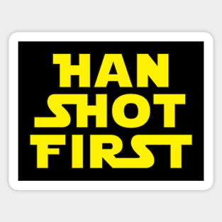 Han Shot First Sticker